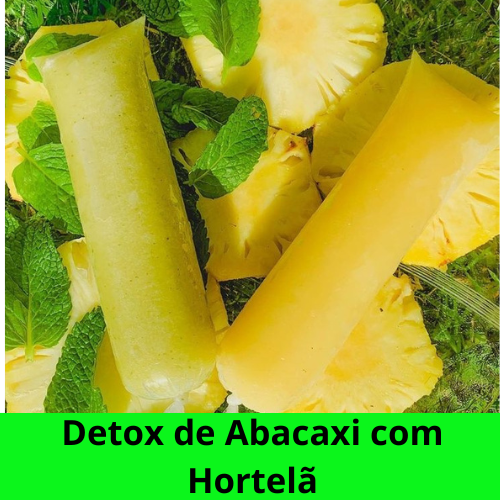 Detox de Abacaxi com Hortelã